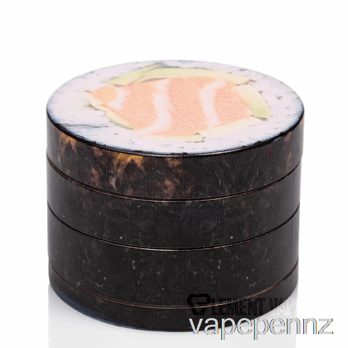 V Syndicate 2.5inch 4-Piece SharpShred Dine-in Grinder Sushi Roll VAPE NZ